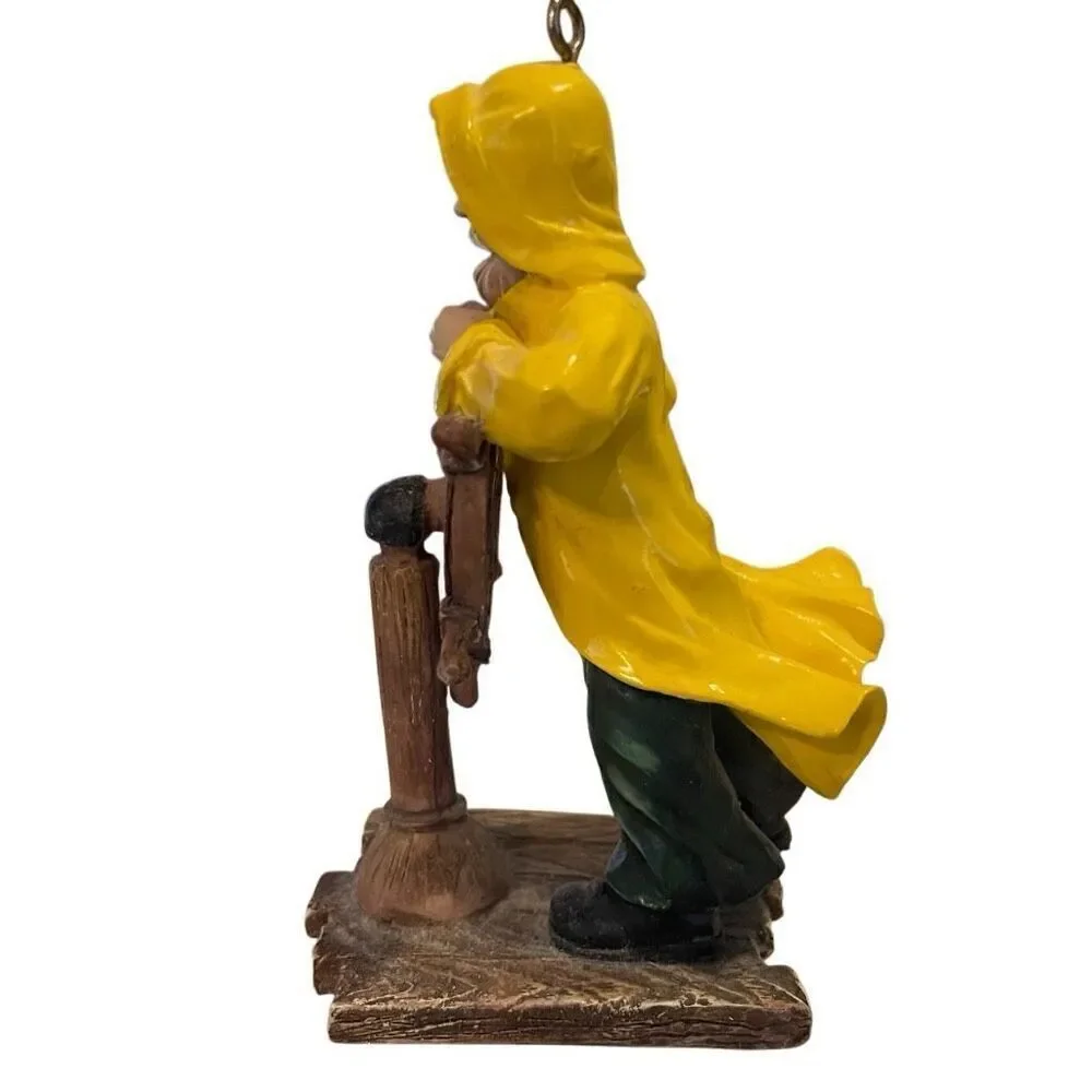 Vtg Beachcombers Intl Collectible Ornaments “Whaler in Storm” Seaman Holiday
